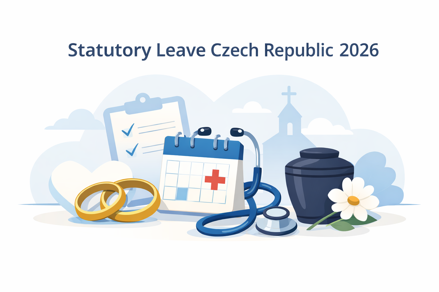 Statutory leave Czech Republic 2026 – funeral, wedding and medical leave explained under Czech labour law